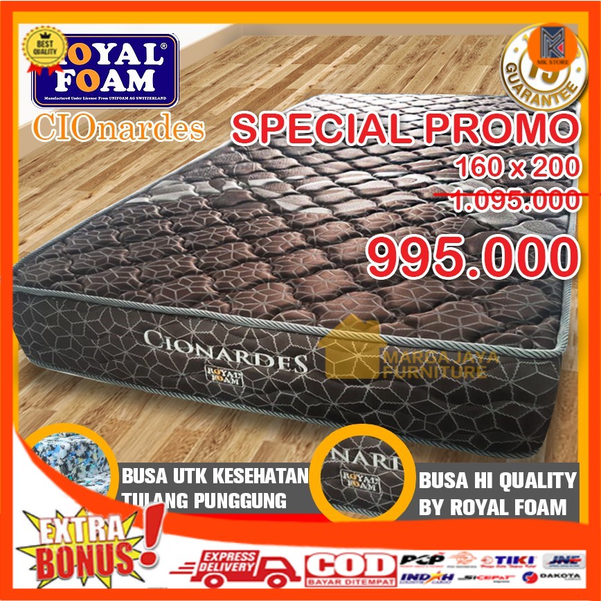 Matras Kasur Kesehatan ROYAL FOAM CIONARDES ORTOPEDIC 120 160 180 cm - 180x200