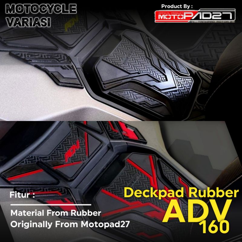 Deckpad Rubber ADV 160 Cover Tankpad Rubber ADV 160 Karet Premium