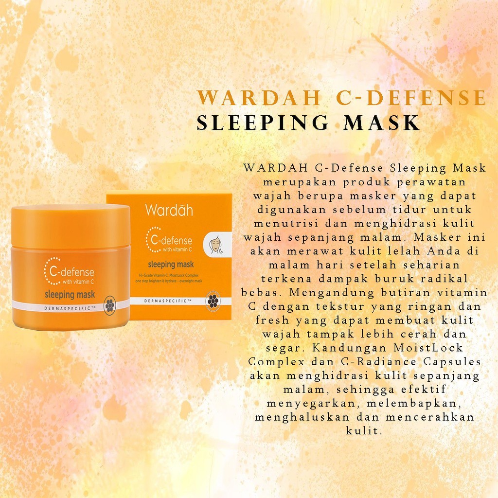 Wardah C-Defense Sleeping Mask - 30g