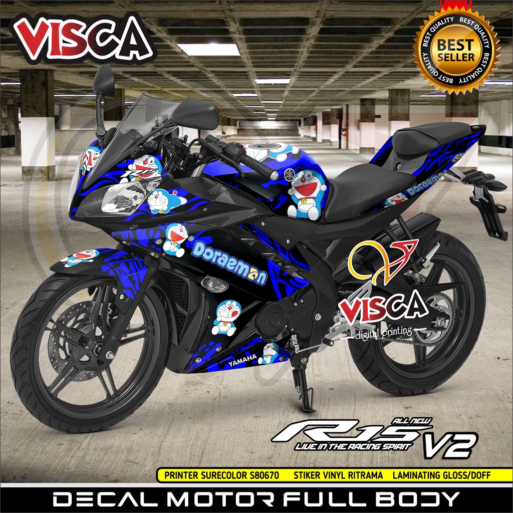 Decal R15 V2 Full Body Stiker R15 V2 Full Body Dekal R15 V2 Doraemon