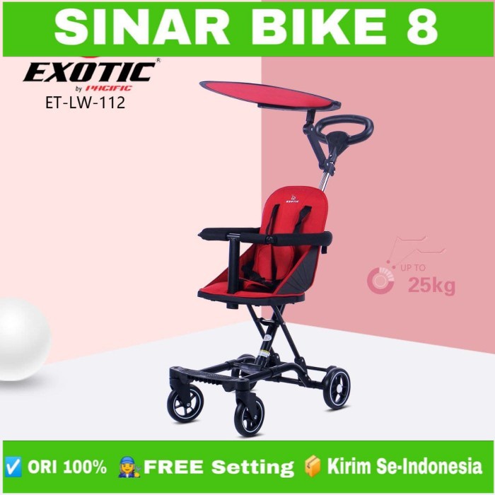 magic Stroller Kursi Dorong Bayi Exotic ET-LW 112 Sfot Seat w Baby