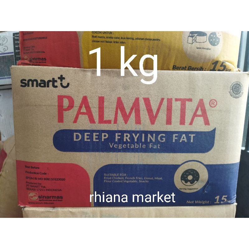 

palmvita deep frying fat/minyak padat 1 kg REPACK