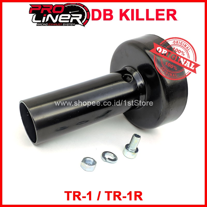 ORIGINAL DB KILLER PROLINER TR1 TR-1R TITAN CARBON PEREDAM SUARA KNALPOT RACING PRO LINER ORI PNP 1-1