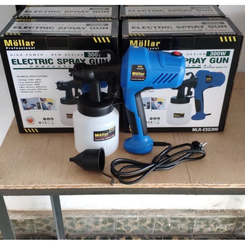 MOLLAR ESG300 Mesin spray gun elektrik listrik semprot cat 300watt