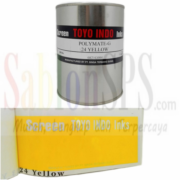 

Hadir Tinta Toyo Polymate Yellow G24 Kuning Tinta Sablon Plastik 1Kg Bergaransi
