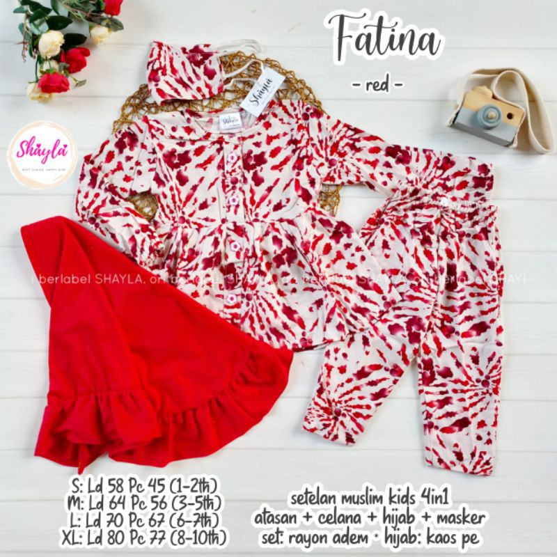 Fatina muslim set kids