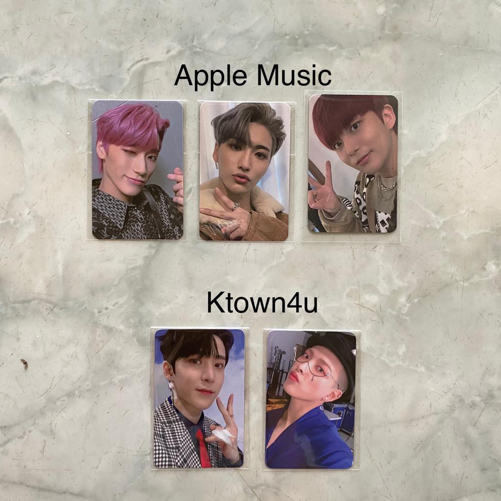 PHOTOCARD ATEEZ FEVER PT.2 BENEFIT APPLE MUSIC KTOWN4U SAN YUNHO SEONGHWA JONGHO HONGJONG