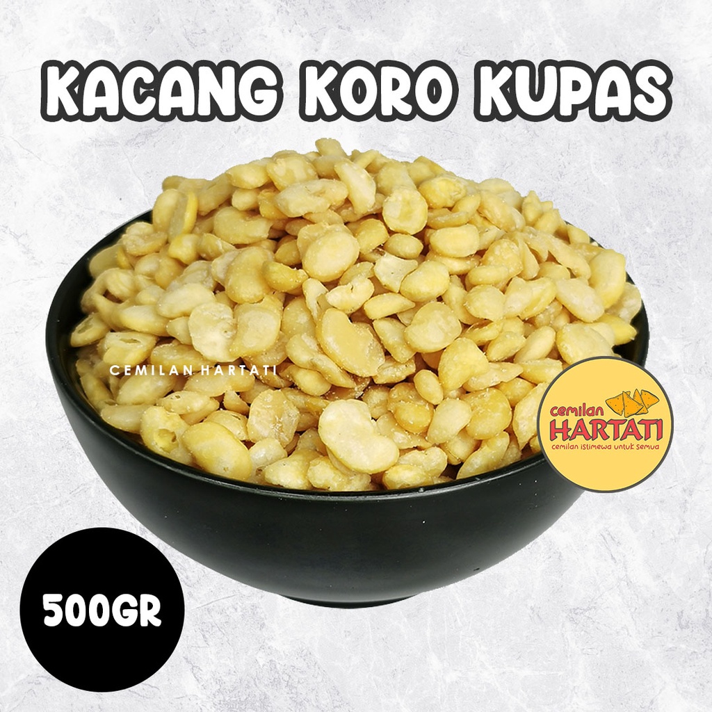 

Kacang Koro Kupas ( 500gr ) Kacang Bogor Original / Balado