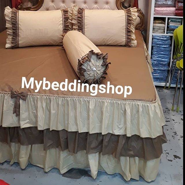 Sprei rumbai susun Polos Katun minyak