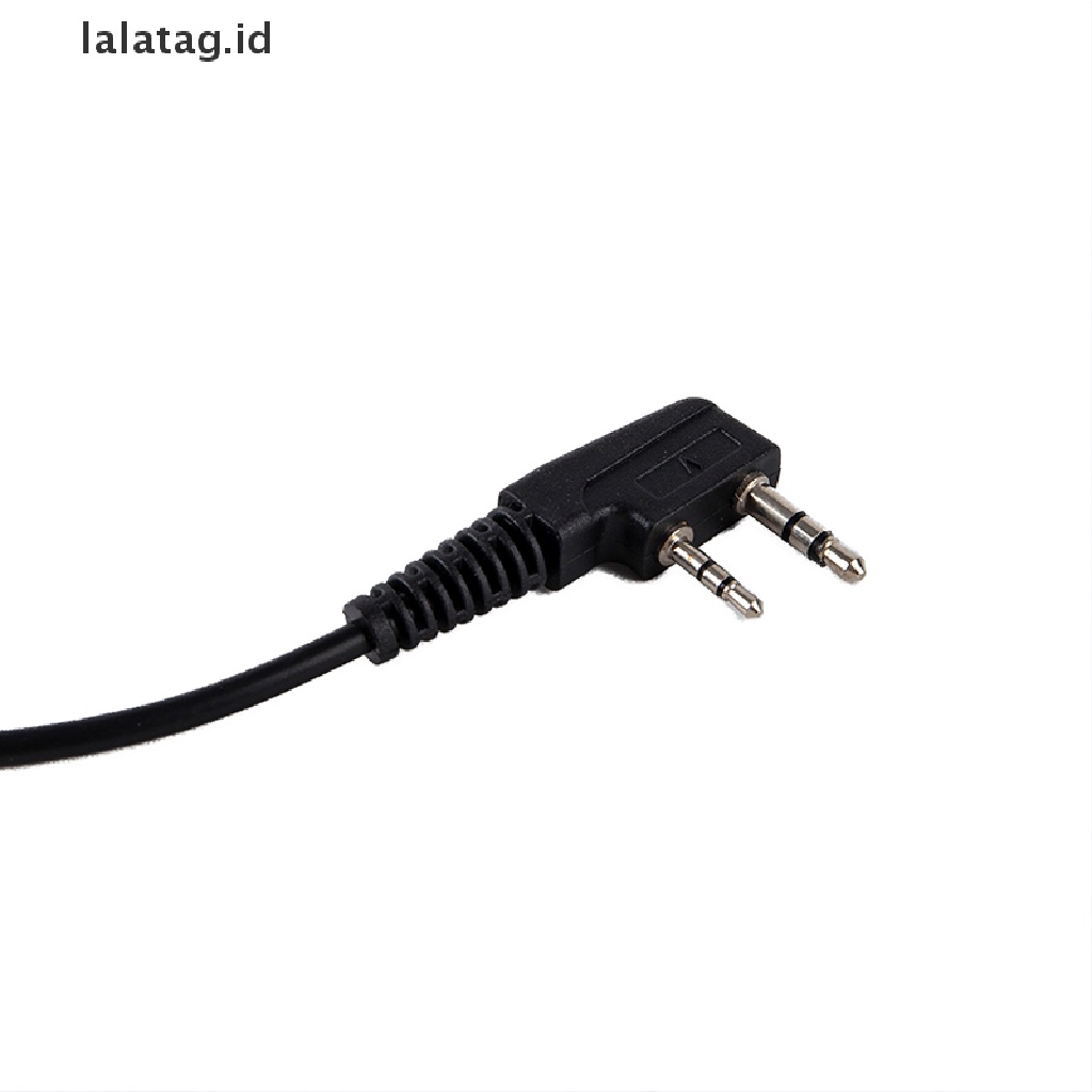 (Flyag) Headset Earpiece PTT 2Pin Bentuk D Dengan Mic Untuk Walkie Talkie UV-5R BF (ID)