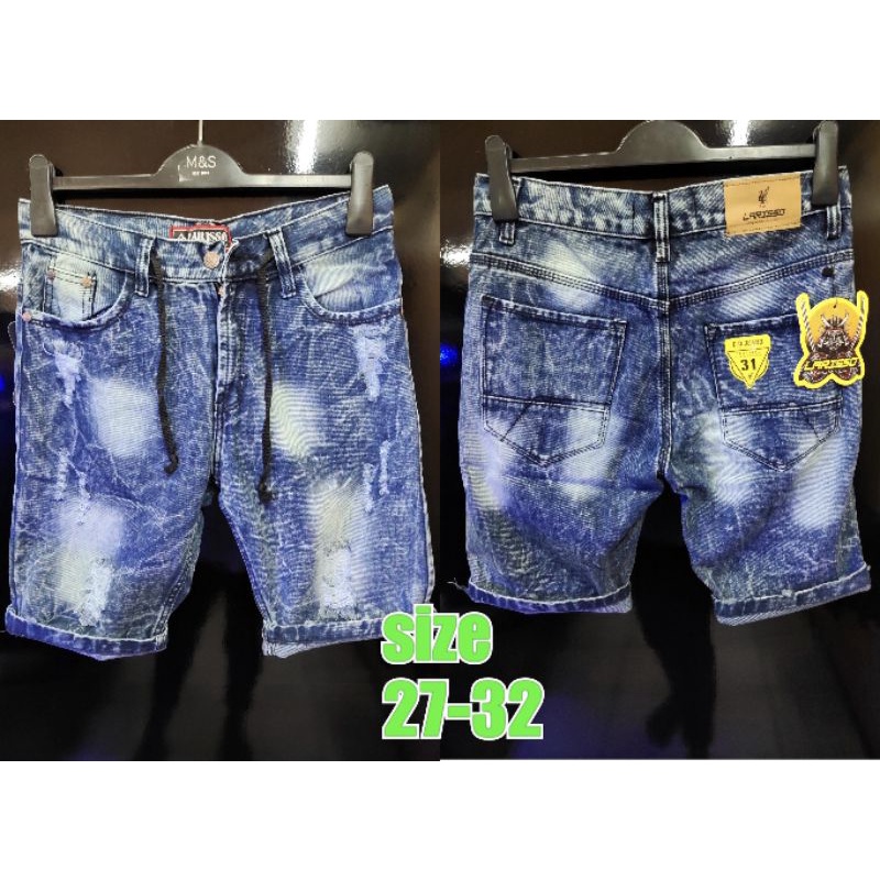 CELANA PENDEK JEANS SOBEK COWOK  / SOBEK" JEANS ORIGINAL PREMIUM