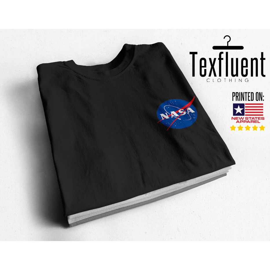 Kaos Baju Nasa T Shirt Tumblr Nasa Logo Size XXL Lengan Pendek