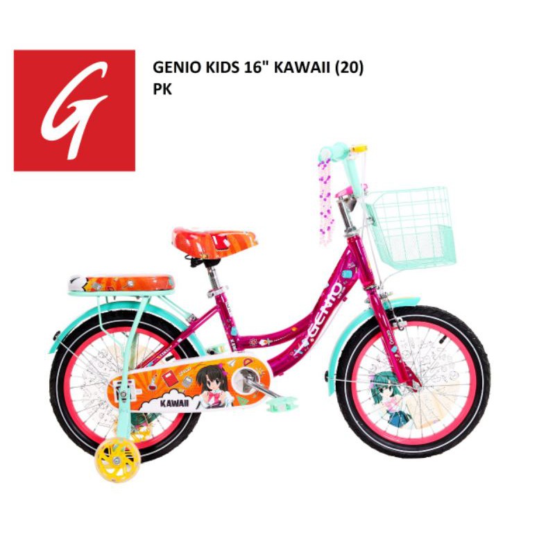 Sepeda Anak Mini 16 Inch Genio KAWAII NEW