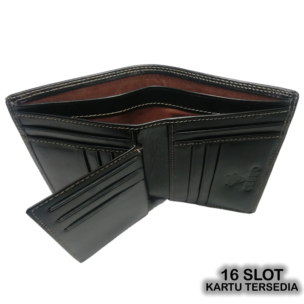 Dompet Kulit Asli Model Berdiri 3/4 Dompet Pria Bahan Kulit Sapi