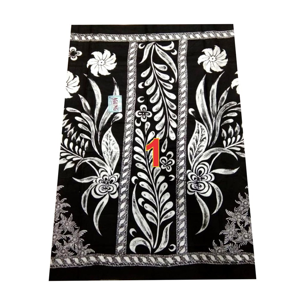 Sarung Batik besutan hitam putih warna Monocrome Sarung Batik besutan hitam putih warna Monocrome