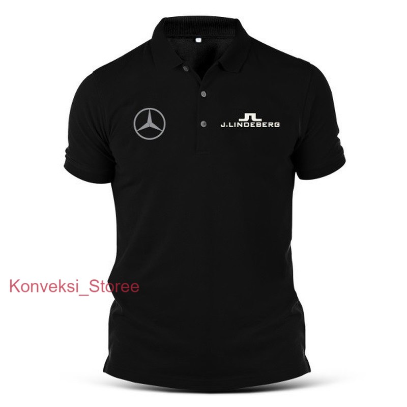 Men's T-Shirt JL Mercedes Golf Whip Wedge Pusher Polo Shirt_i55 / SABLON POLYFLEX / Baju Laki Laki D
