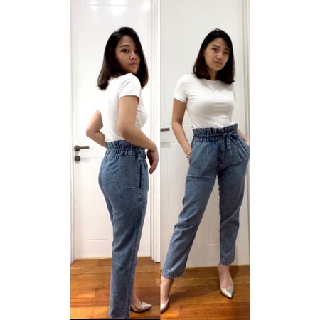 ALEXA JEANS/  HIGHWAIST PENSIL/ celana fashion/ootd daily#celana hwg pesil