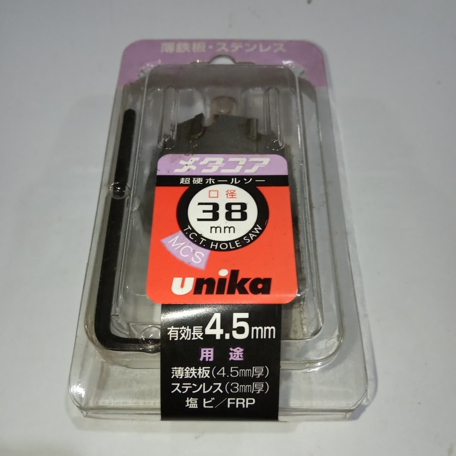 UNIKA - TCT Hole Saw 38mm MCS