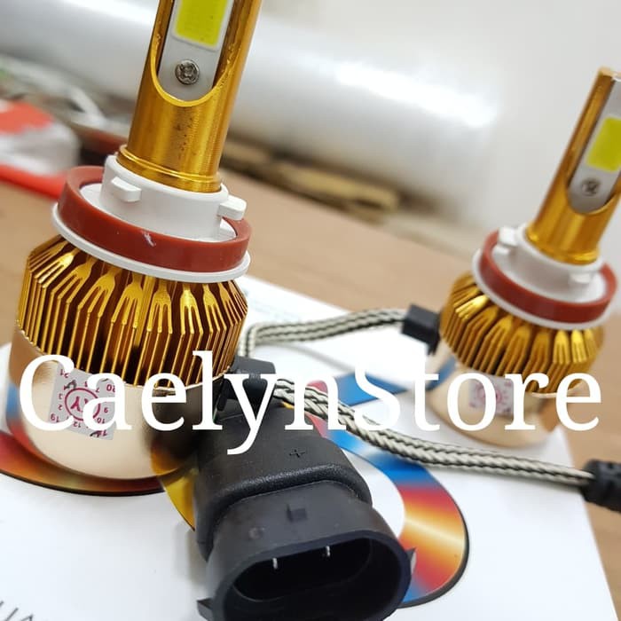 TURBO LED C6 HB3 HB4 GOLD LAMPU LED