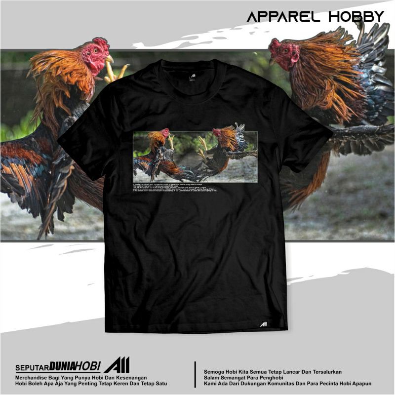 Kaos sejarah Ayam Jago aduan sabung