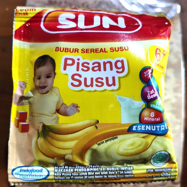 Sun Bubur Bayi Rasa Pisang 1 Renceng Shopee Indonesia