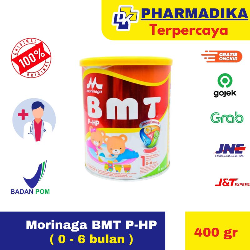 SUSU FORMULA BAYI MORINAGA BMT 1 PHP (0-6 BULAN) 400 GR  *tanyakan stok terlebih dahulu