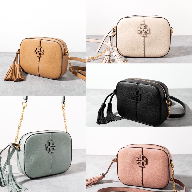 TAS SELEMPANG BRANDED WANITA ORIGINAL - TORY BURCH McGraw camera bag