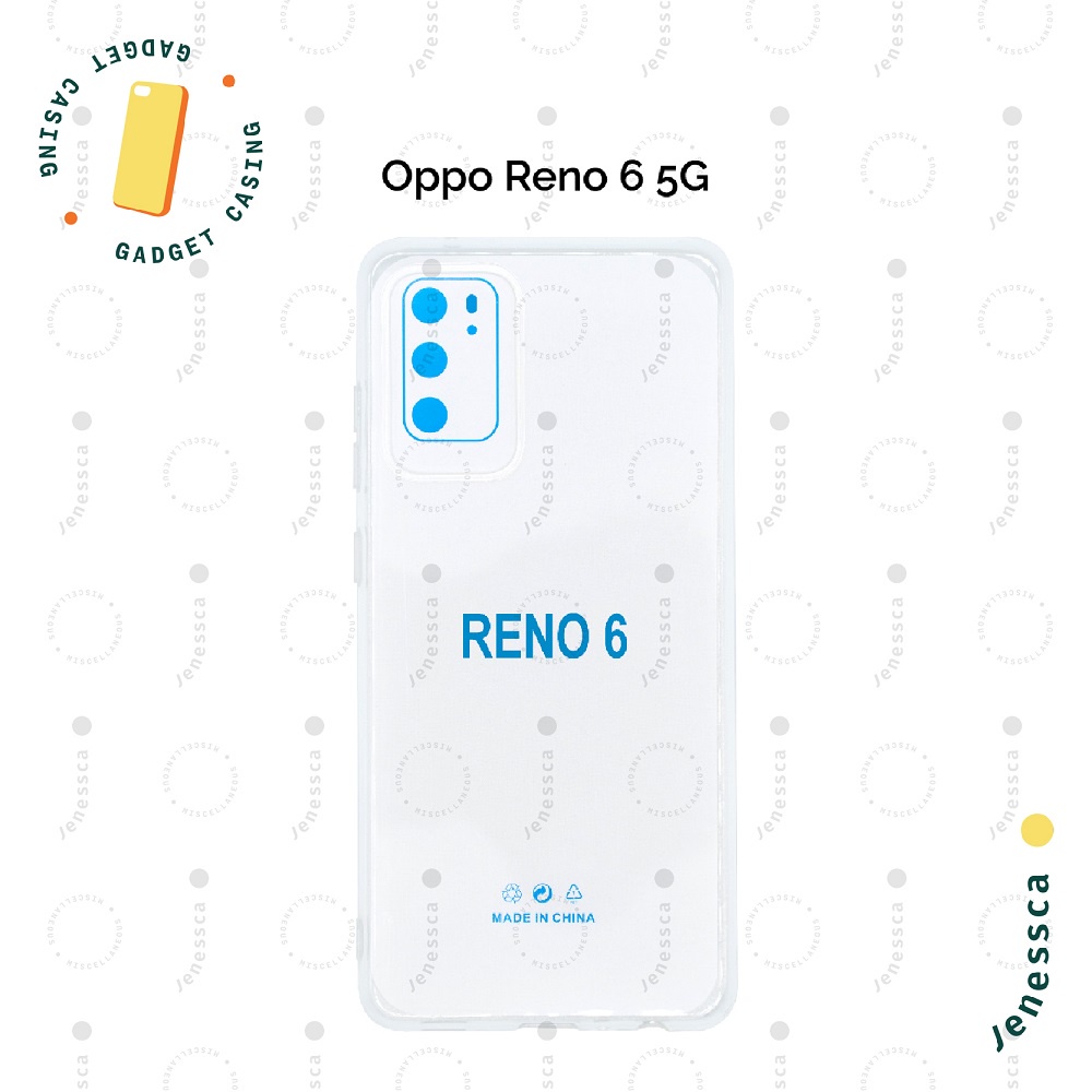 Casing Oppo Reno 6 5G TPU Transparan Bening Slim Tipis 1.5mm