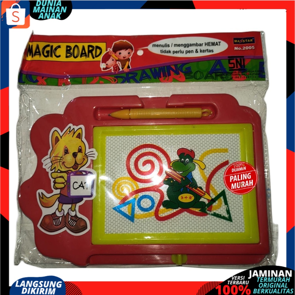 Mainan Anak Drawing Board Magnetic Papan Tulis Magnetik Hapus Gambar Dan Menulis Edukasi