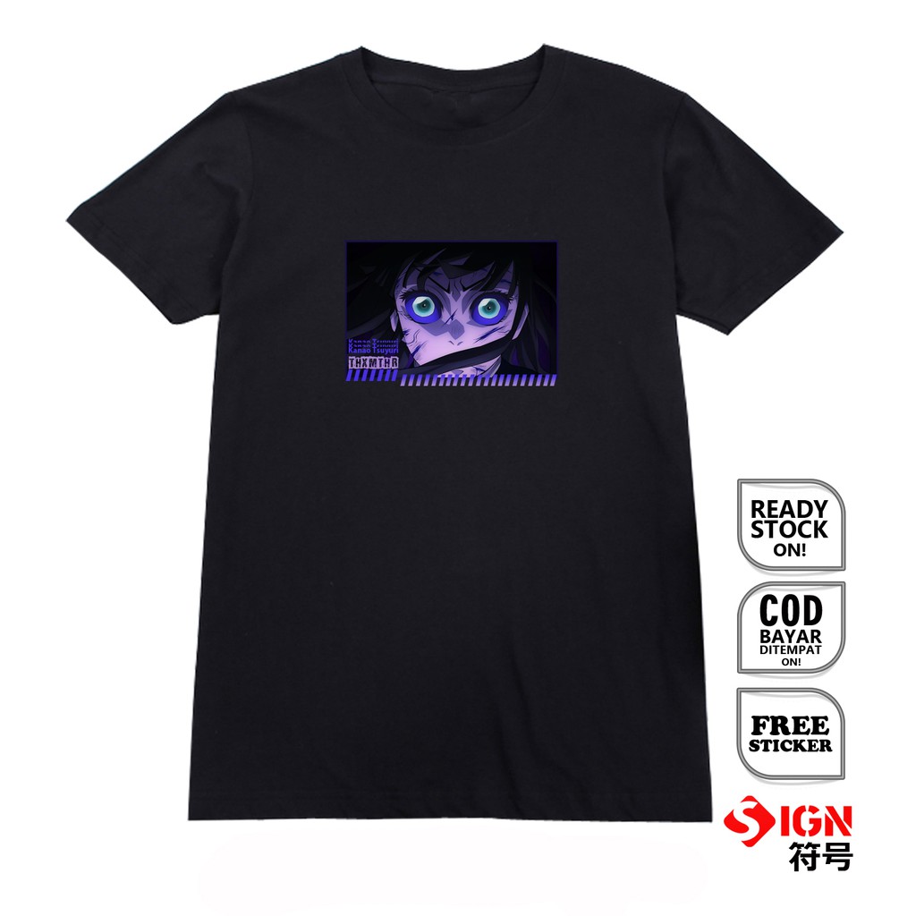 KAOS KIMETSU NO YAIBA DEMON SLAYER KANAO TSUYURI NATAGUMO BAJU JEPANG ANIME MANGA KARTUN JAPAN SIGN