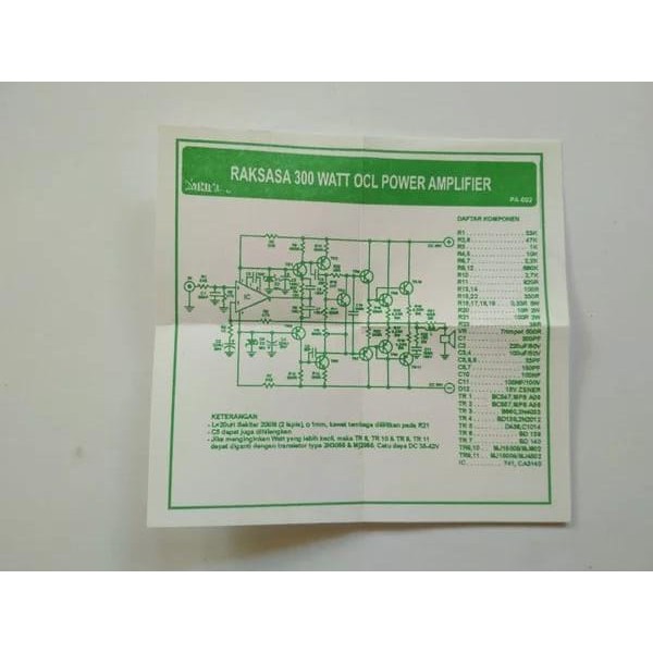 PCB Raksasa 300Watt Power Amplifier PA-002