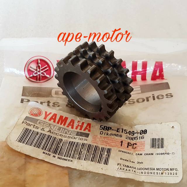 GIGI SENTRIK BAWAH SCORPIO 5BP-E1549-00 ORIGINAL YAMAHA