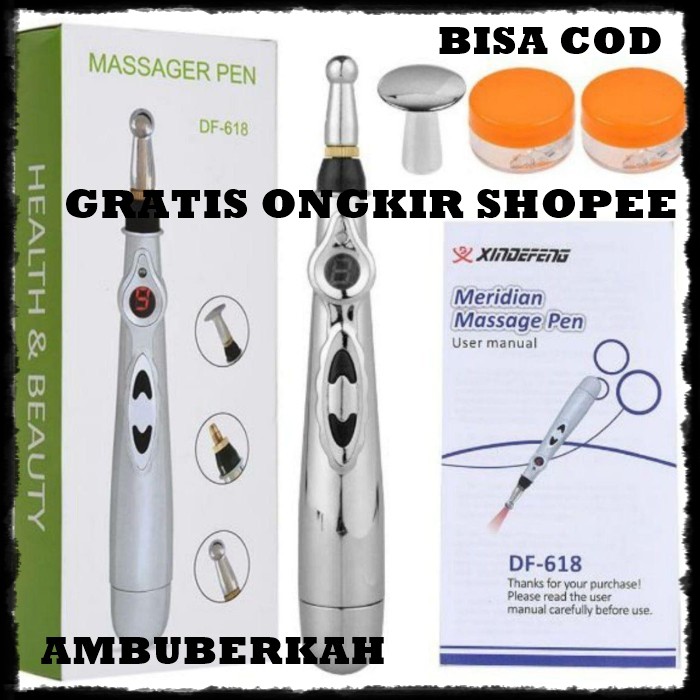 PENA AKUPUNTUR LISTRIK MERIDIAN/PULPEN AKUPUNTUR LASER PEN PIJAT TERAPI REFLEKSI ELEKTRIK MASSAGE