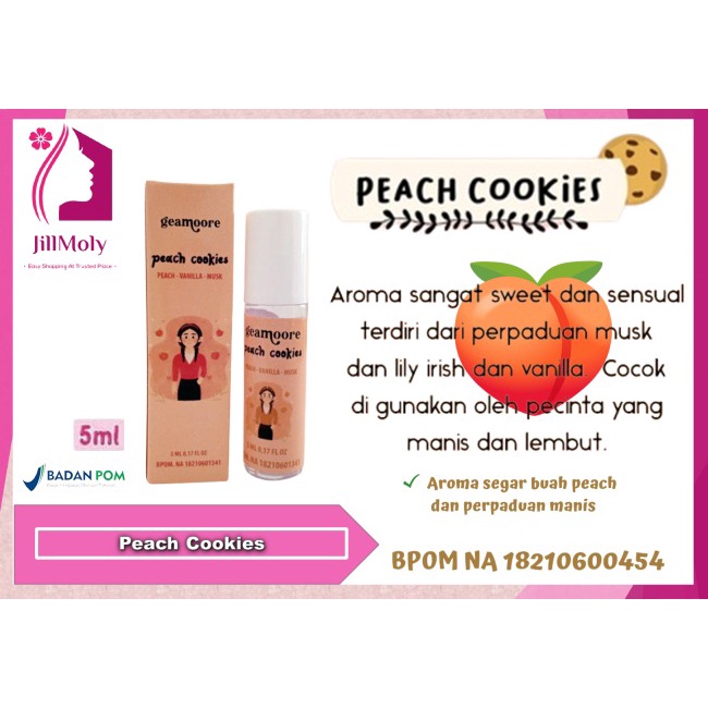 Perfume Geamoore Addicted Series Parfum Wanita 5ml - Peach Cookies