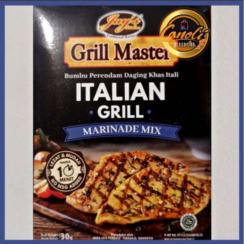 

Jays grill master italian grill marinade mix 30gr