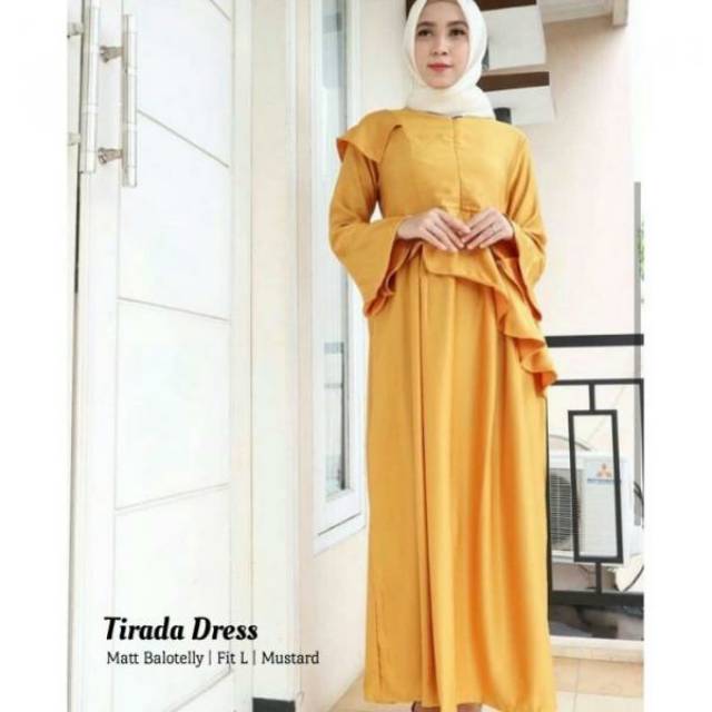 dress warna mustard