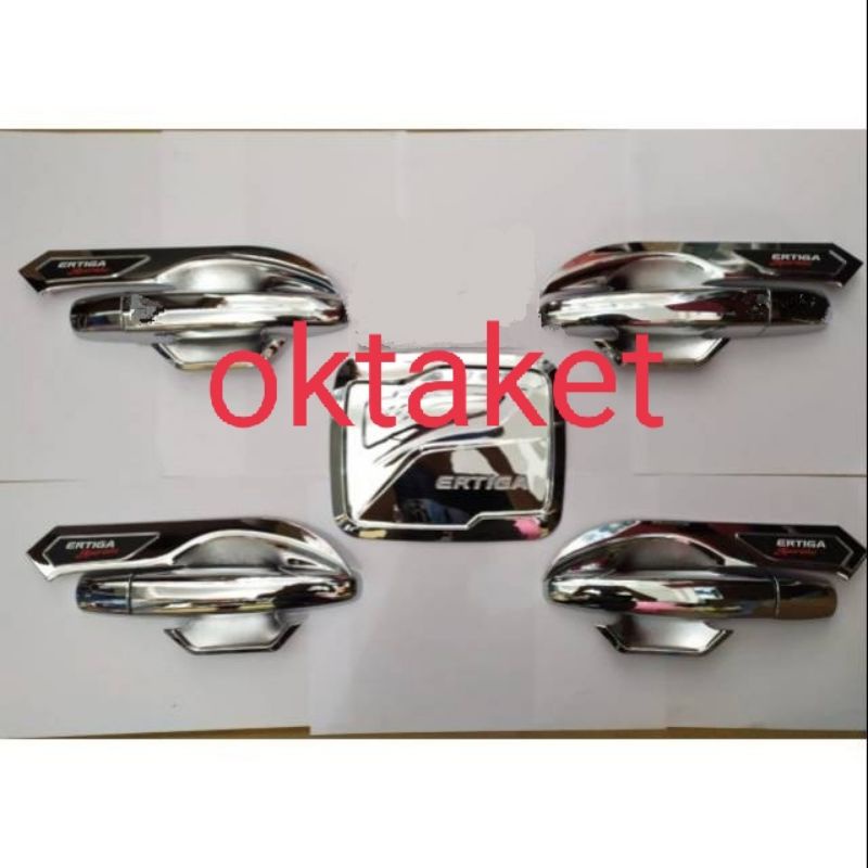 paket outer handle tank cover all new Ertiga 2018 2021 standar hitam chrome