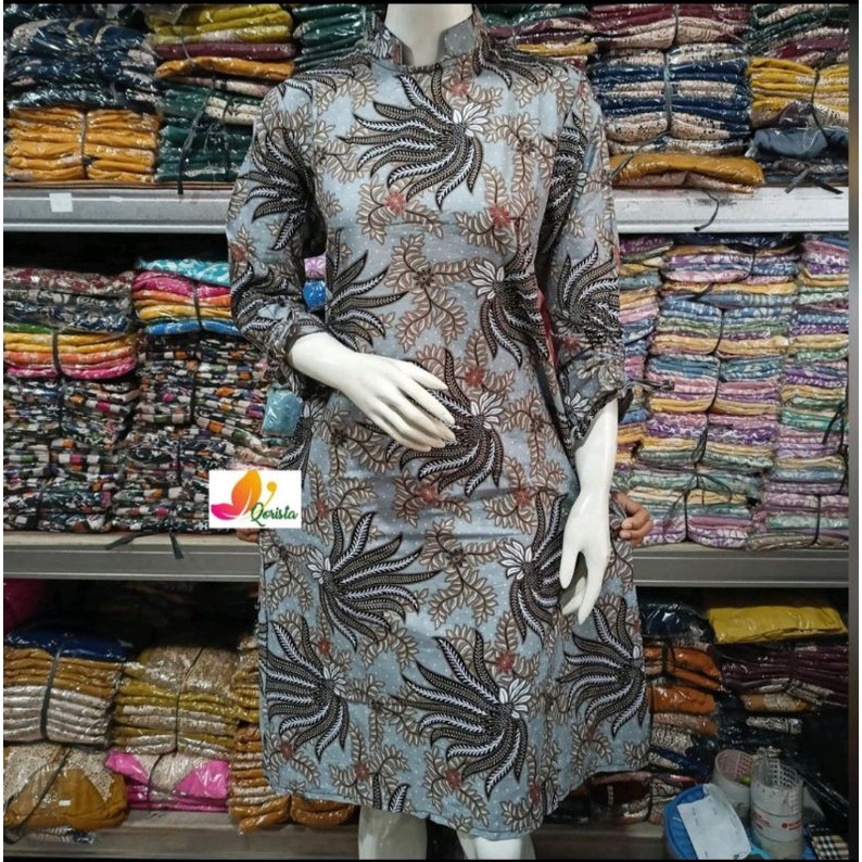 BATIK TUNIK PEREMPUAN MODEL TERBARU DAN TERKINI LD 96-120 SUPER JUMBO