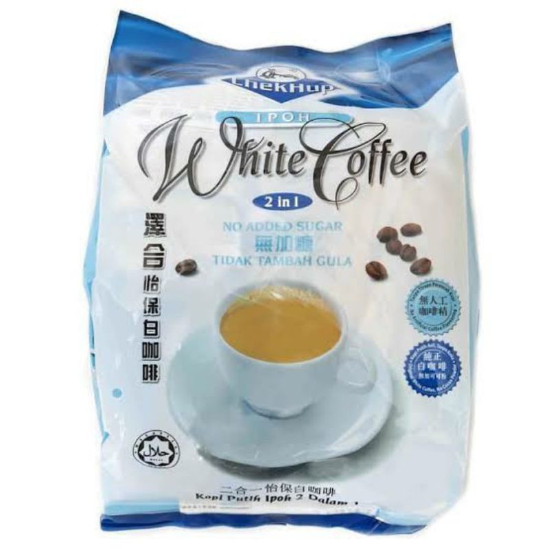 chek hup king 2 in 1 ipoh white coffee 12 sachet