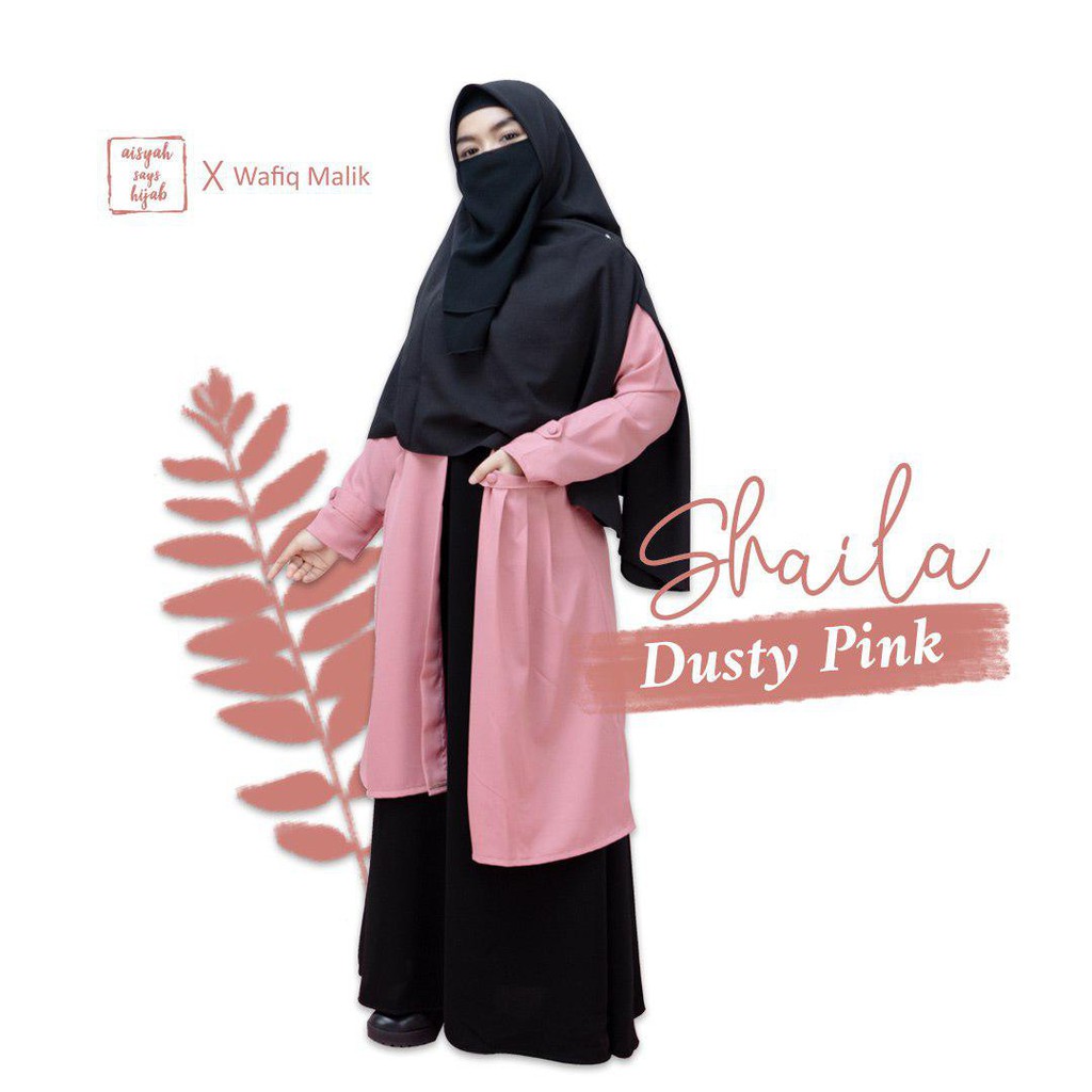 Shaila Outer Dusty Pink Aisyah Says Hijab