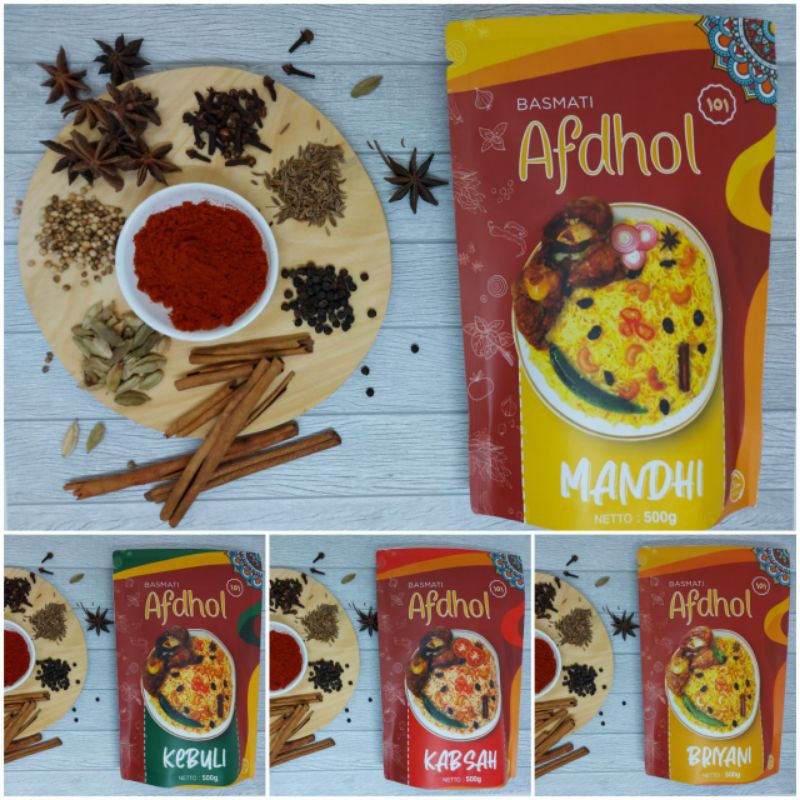 

Beras basmati Afdhol Varian kebuli mandi briyani kabsah 500gr