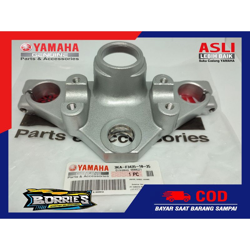 Segitiga Atas Dudukan Stang Stir Yamaha RX King Tahun Muda New Original 3KA-F3435-10-35