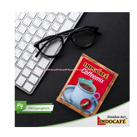 Indocafe Coffeemix Gingseng Isi 30sachet Coffee Mix Indo Cafe Merah Jahe Indokafe Cofe mix Gingseng Merah Red Gingseng 30 Sachet