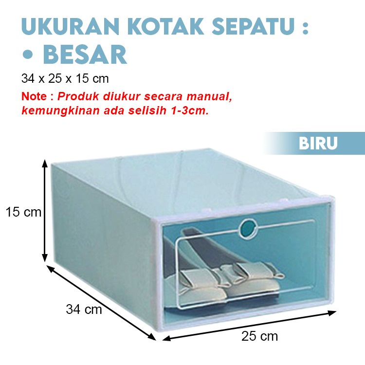 Kotak Sepatu Lipat Serbaguna box sepatu Tempat Penyimpanan Sandal Shoes Storage Box Worldhome66