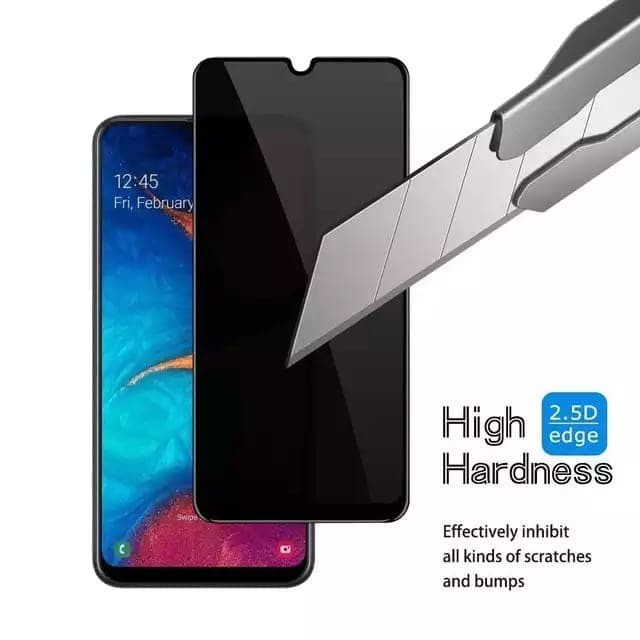 Oppo A12 Tempered Glass Anti Spy Privacy Full Cover