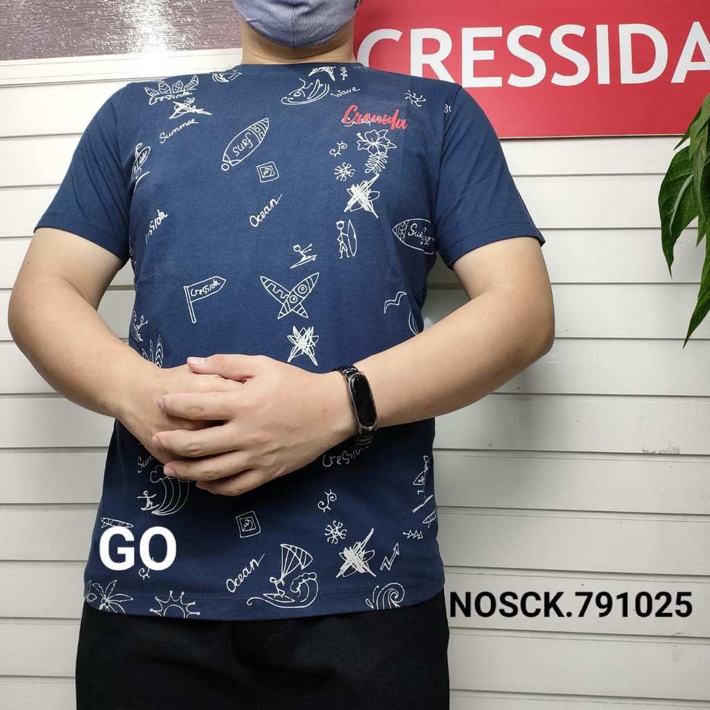 gos CRESSIDA -NOS10 KAOS FASHION 100% ORIGINAL Atasan Baju Pria (SLIMFIT)