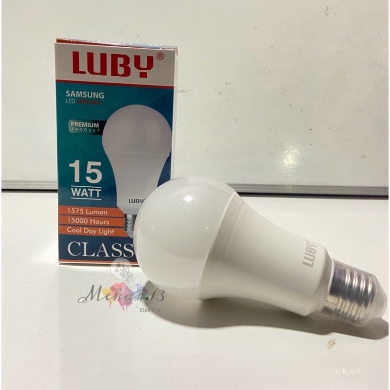 Lampu LED LUBY Classic Cahaya Putih 15 Watt