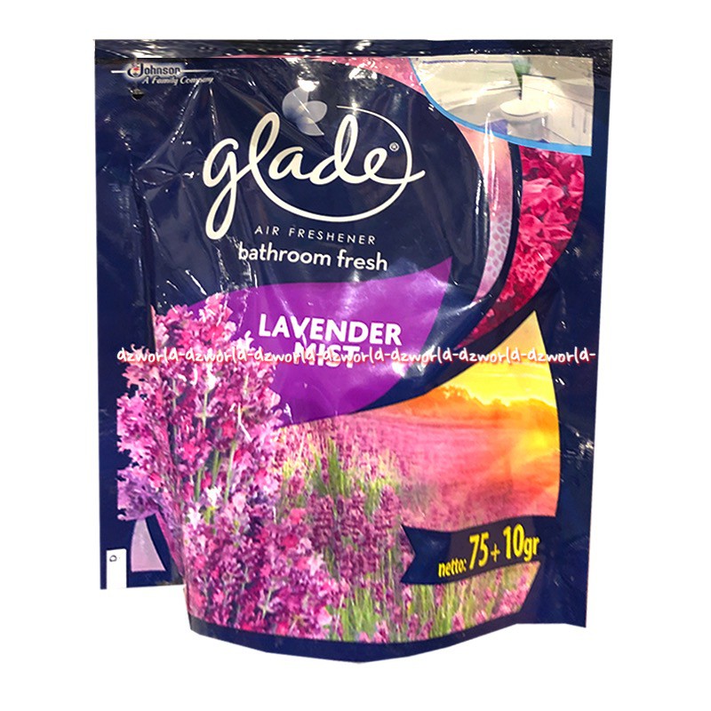 Glade Bathroom 75gr Fresh Air Lavender Mist Air Freshener Gel Pewangi Ruangan AC WC Kamar Mandi Glad Lafender