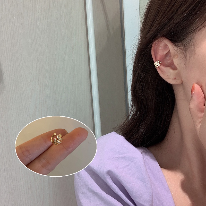 Anting Klip Bahan S925 Gaya Korea Untuk Wanita