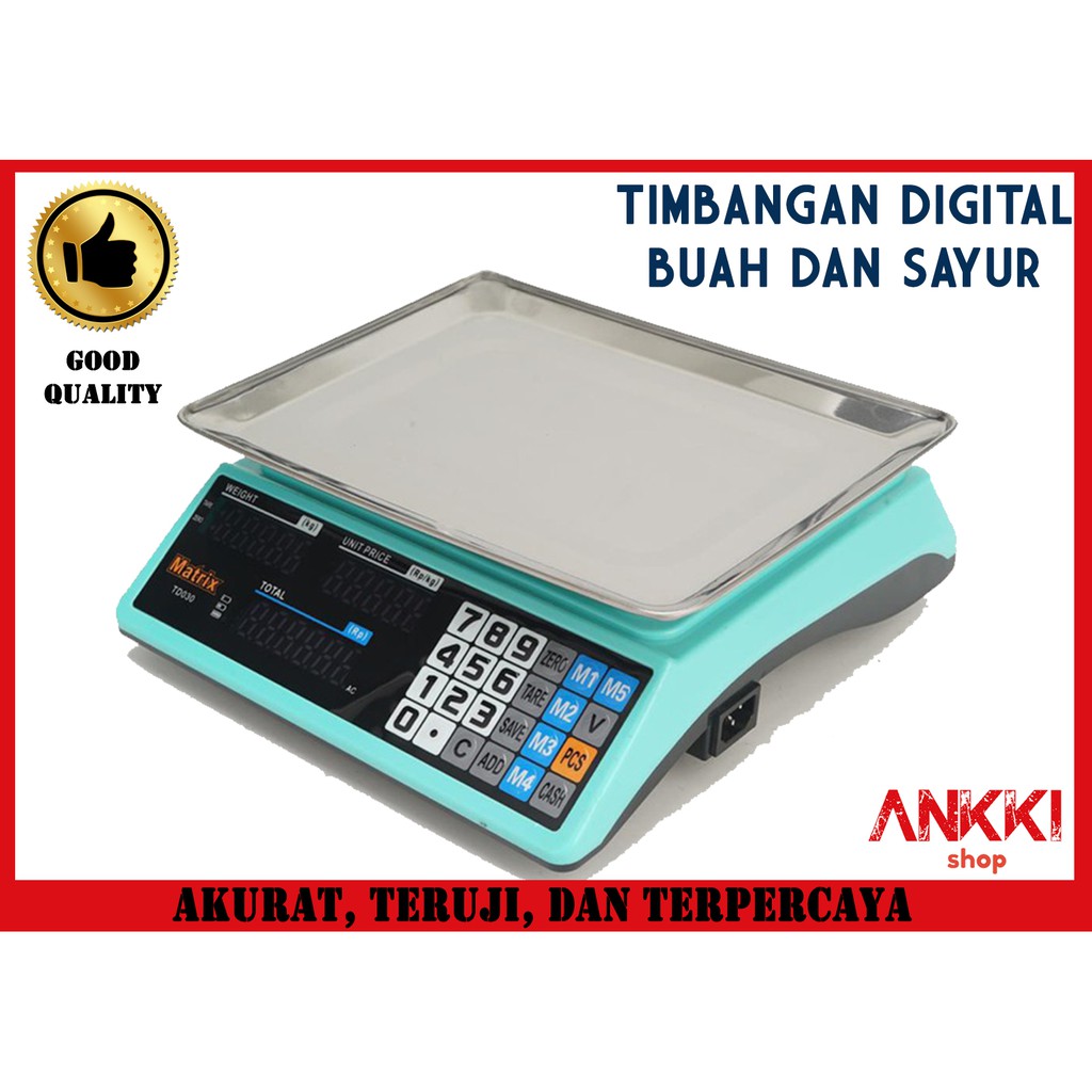 Timbangan Buah, Timbangan Meja, Timbangan Digital